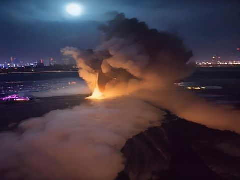 复古香港电影放映厅内部场景，暖黄灯光照亮老式银幕，呼应玉蒲团系列1990年代香港三级片的院线放映时代背景