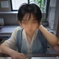 资深编辑陈默的工作照，戴眼镜的青年学者形象，手持书卷坐于窗前，自然光线下气质沉稳